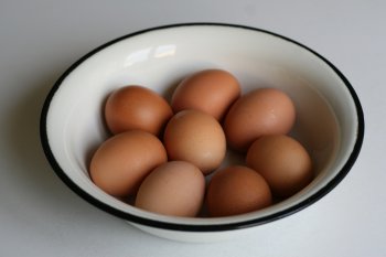 яйца нужно брать очень свежими
