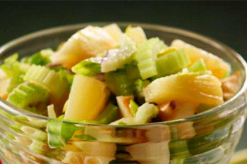 160. Салат из ананаса с сельдереем