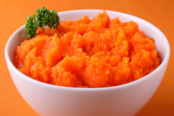 1604. Пюре из фасоли с морковью